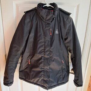 Gerry Jacket Black & Fushia Hooded Abigail Shell Youth Large